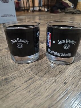 Jack Daniel's Black Logo Whiskey Glasses - Set of 2